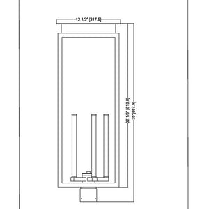 Nova 35-in Outdoor Post Mount