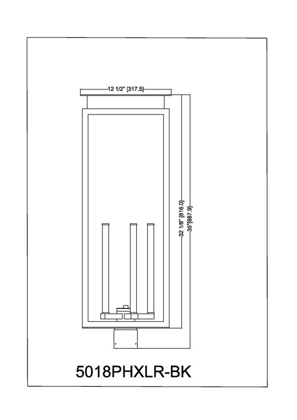 Nova 35-in Outdoor Post Mount