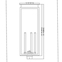 Nova 34.25-in Outdoor Post Mount