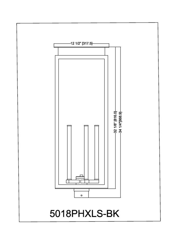 Nova 34.25-in Outdoor Post Mount