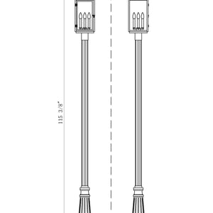 Hartwell 4 Light Outdoor Post Mounted Fixture