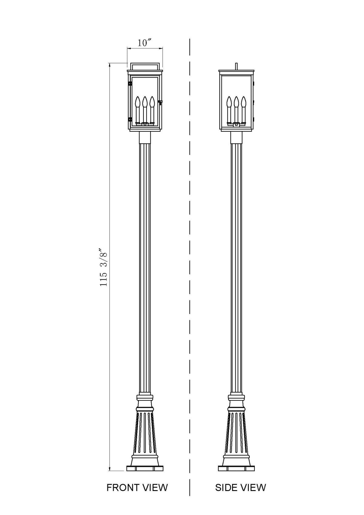 Hartwell 4 Light Outdoor Post Mounted Fixture