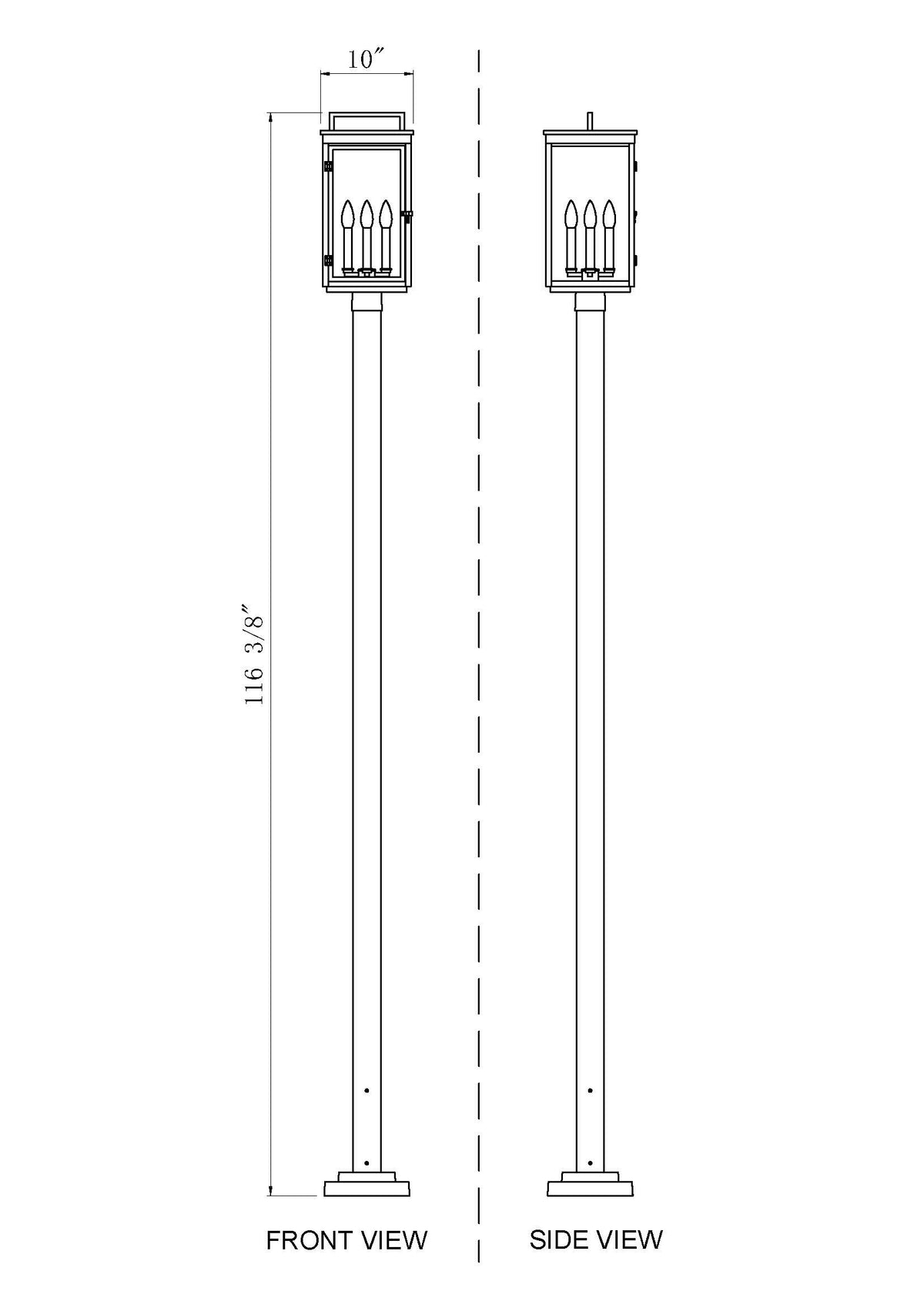 Hartwell 4 Light Outdoor Post Mounted Fixture