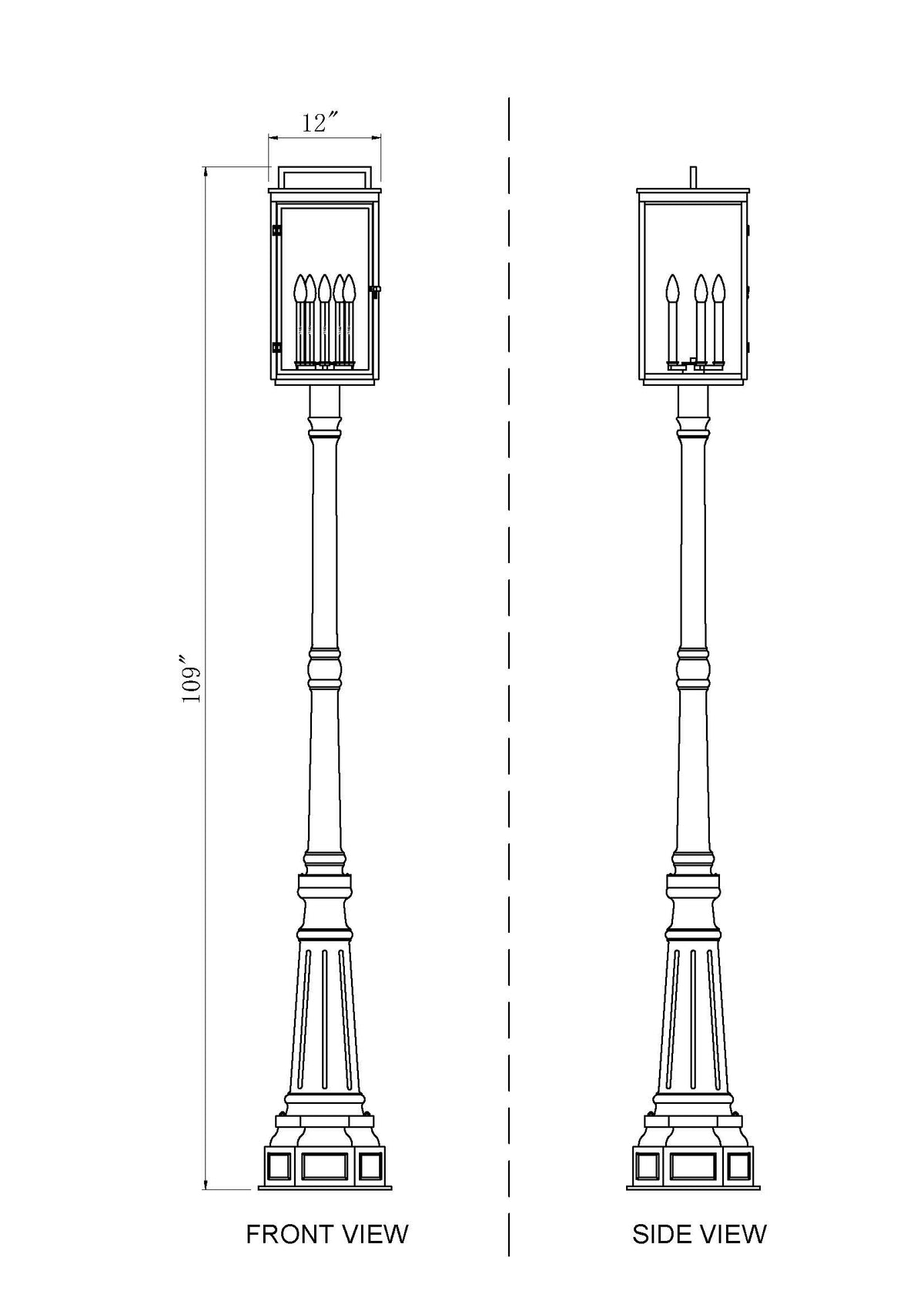 Hartwell 5 Light Outdoor Post Mounted Fixture