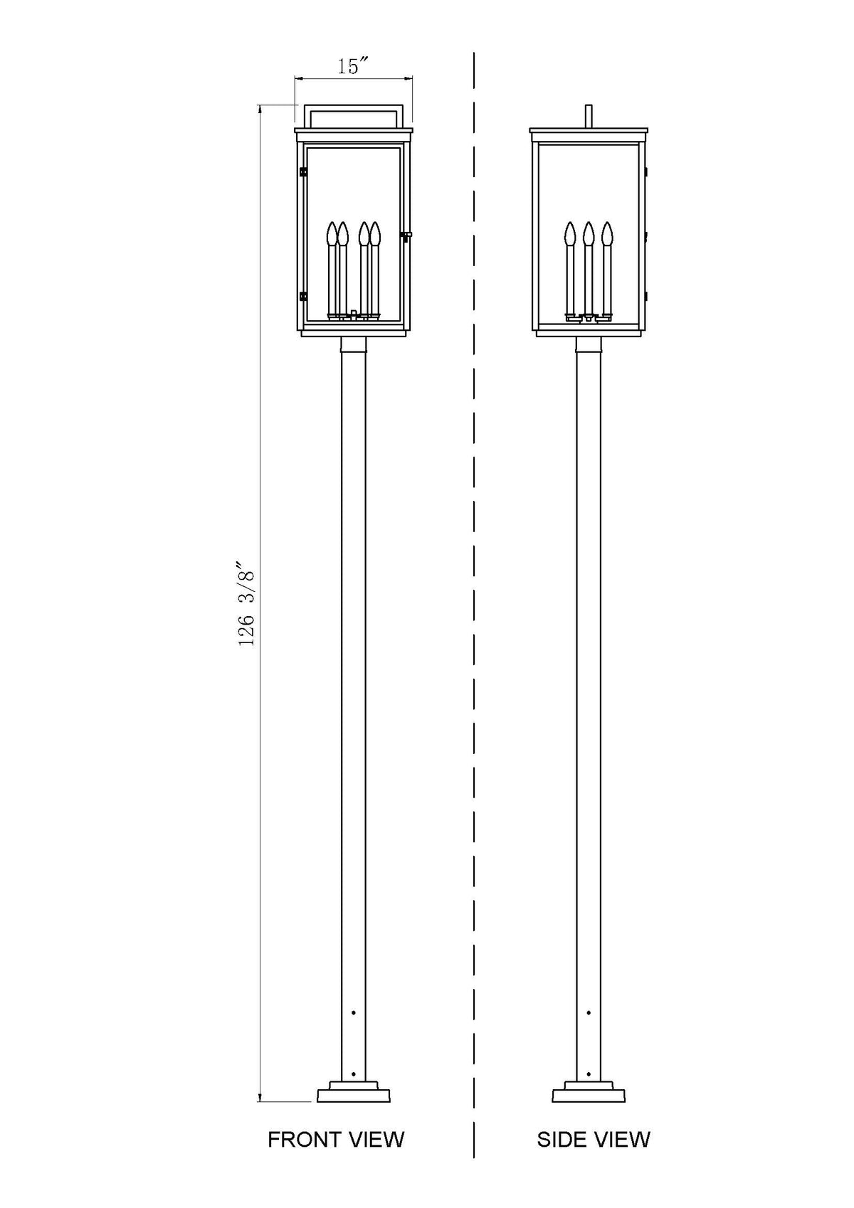 Hartwell 6 Light Outdoor Post Mounted Fixture