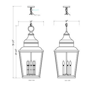 Raphael 18-in Outdoor Hanging