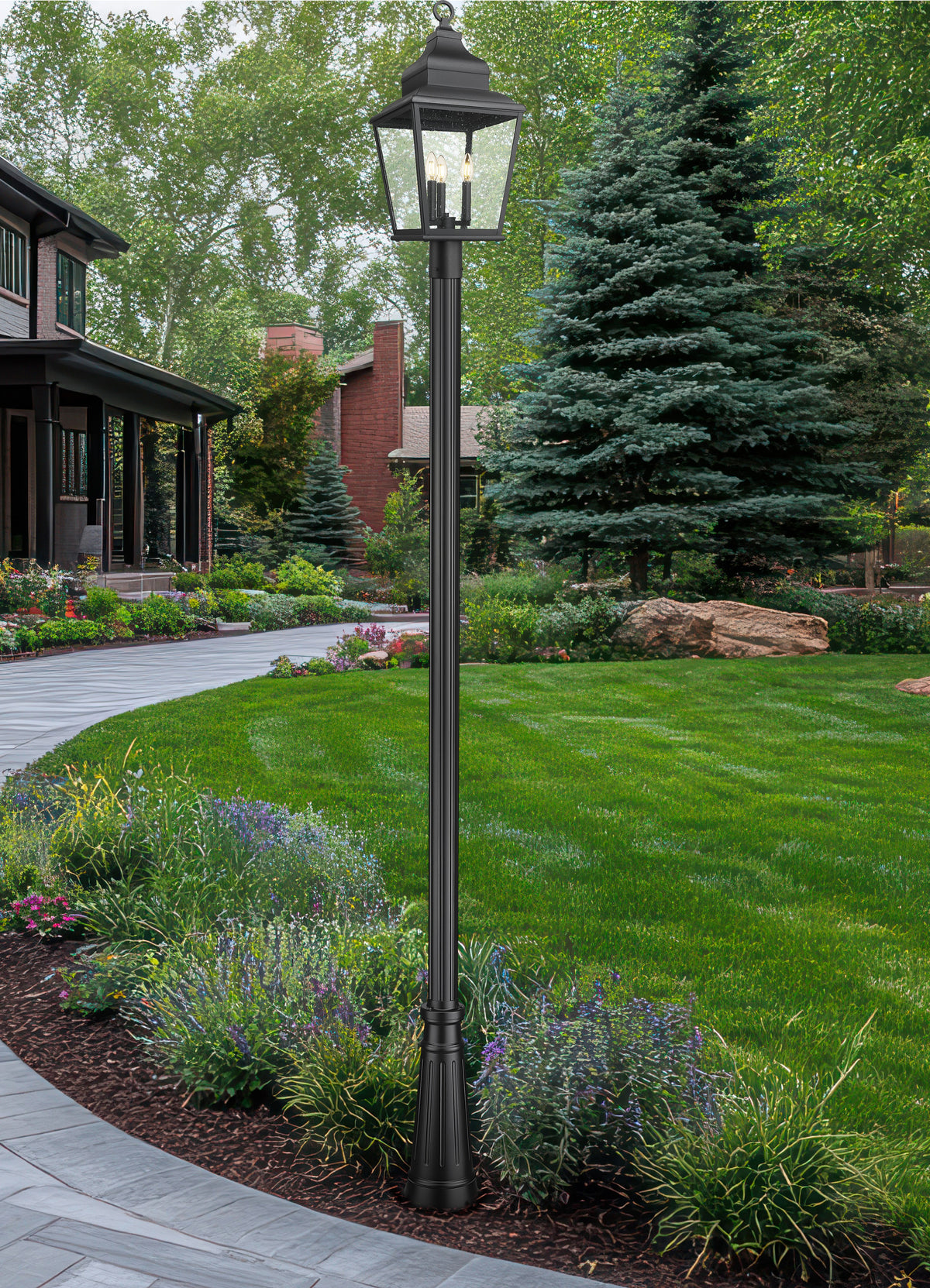 Raphael 3 Light Outdoor Post Mounted Fixture