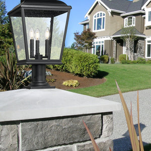 Raphael 3 Light Outdoor Pier Mounted Fixture