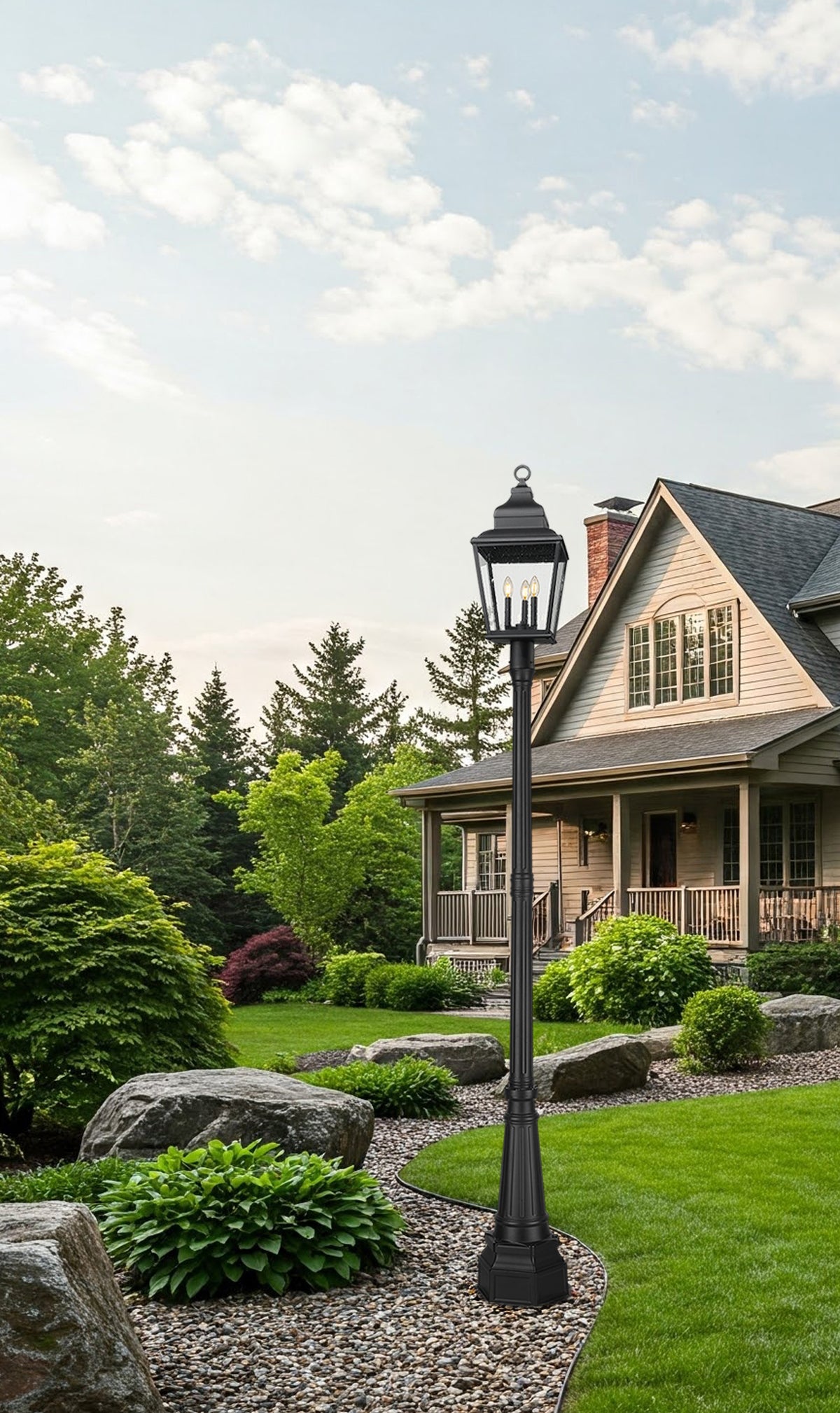 Raphael 3 Light Outdoor Post Mounted Fixture