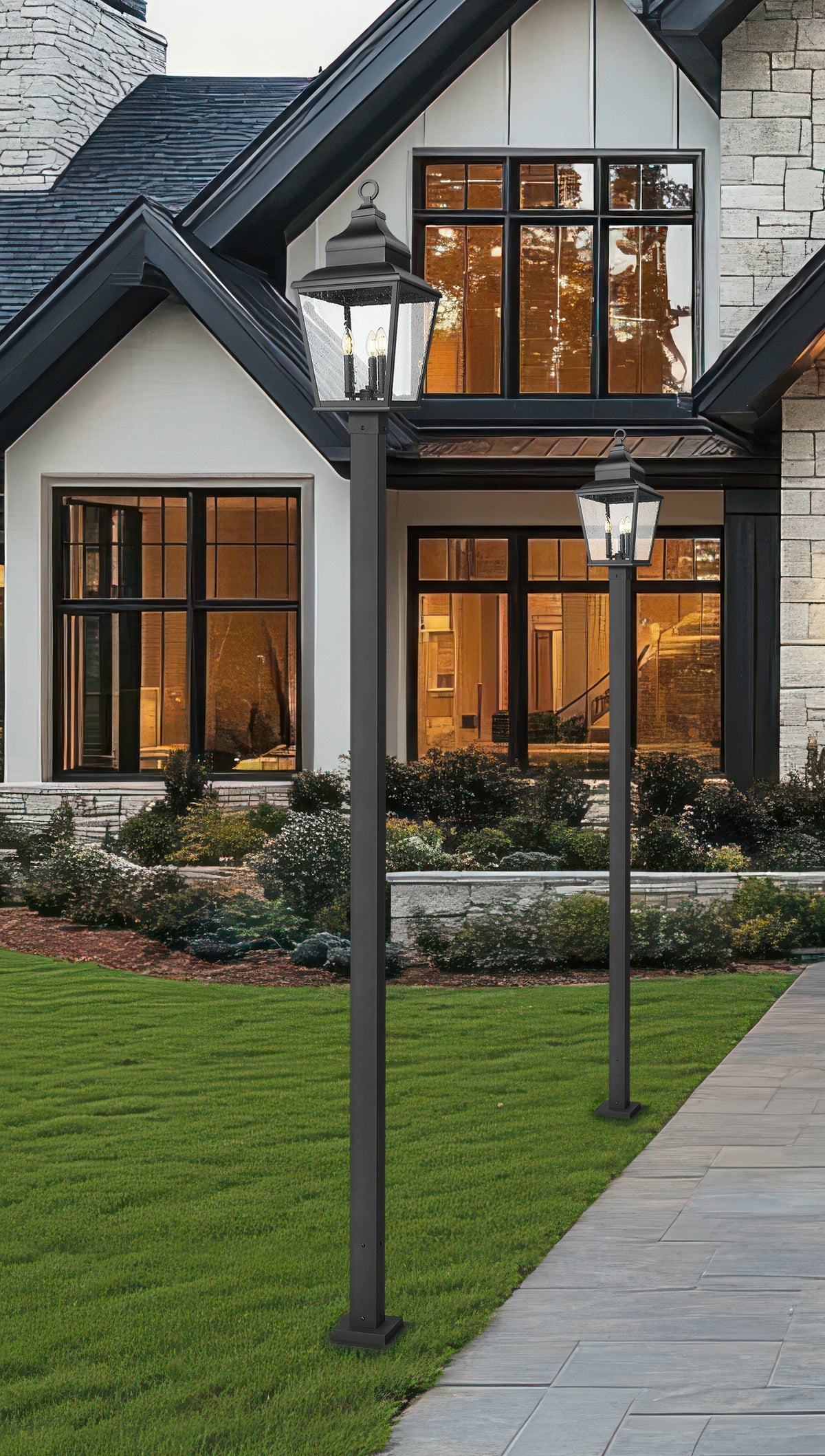 Raphael 3 Light Outdoor Post Mounted Fixture