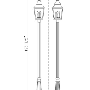 Raphael 4 Light Outdoor Post Mounted Fixture