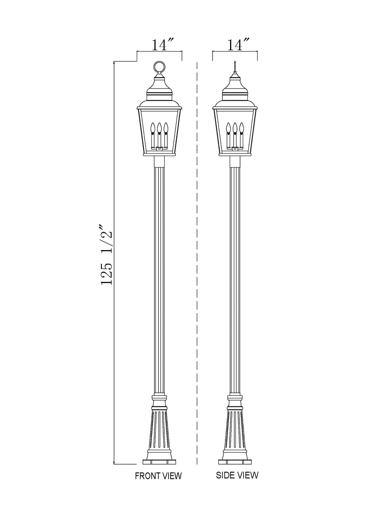 Raphael 4 Light Outdoor Post Mounted Fixture