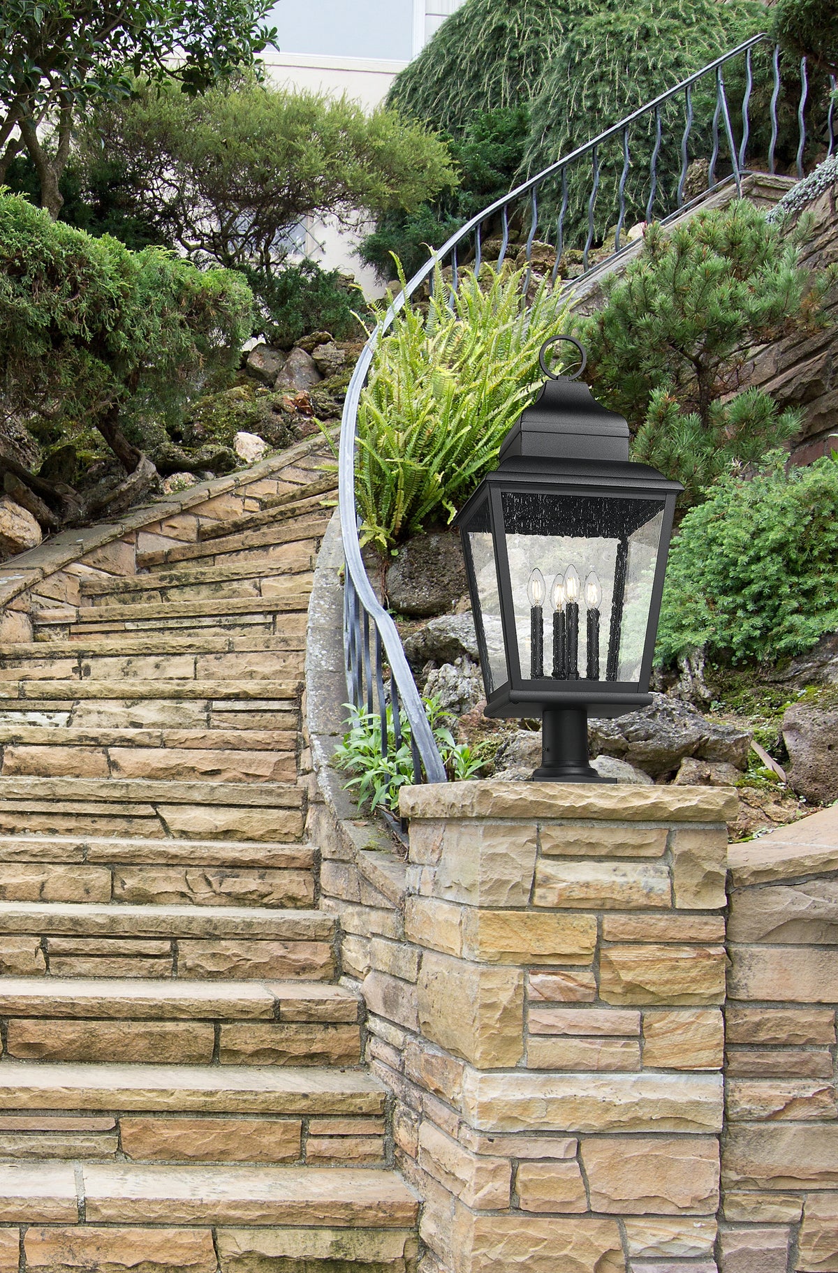 Raphael 4 Light Outdoor Pier Mounted Fixture