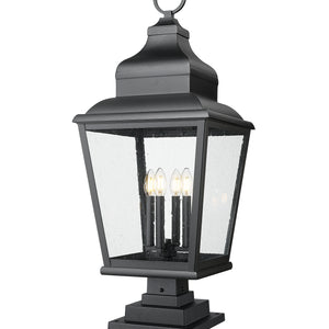 Raphael 4 Light Outdoor Pier Mounted Fixture