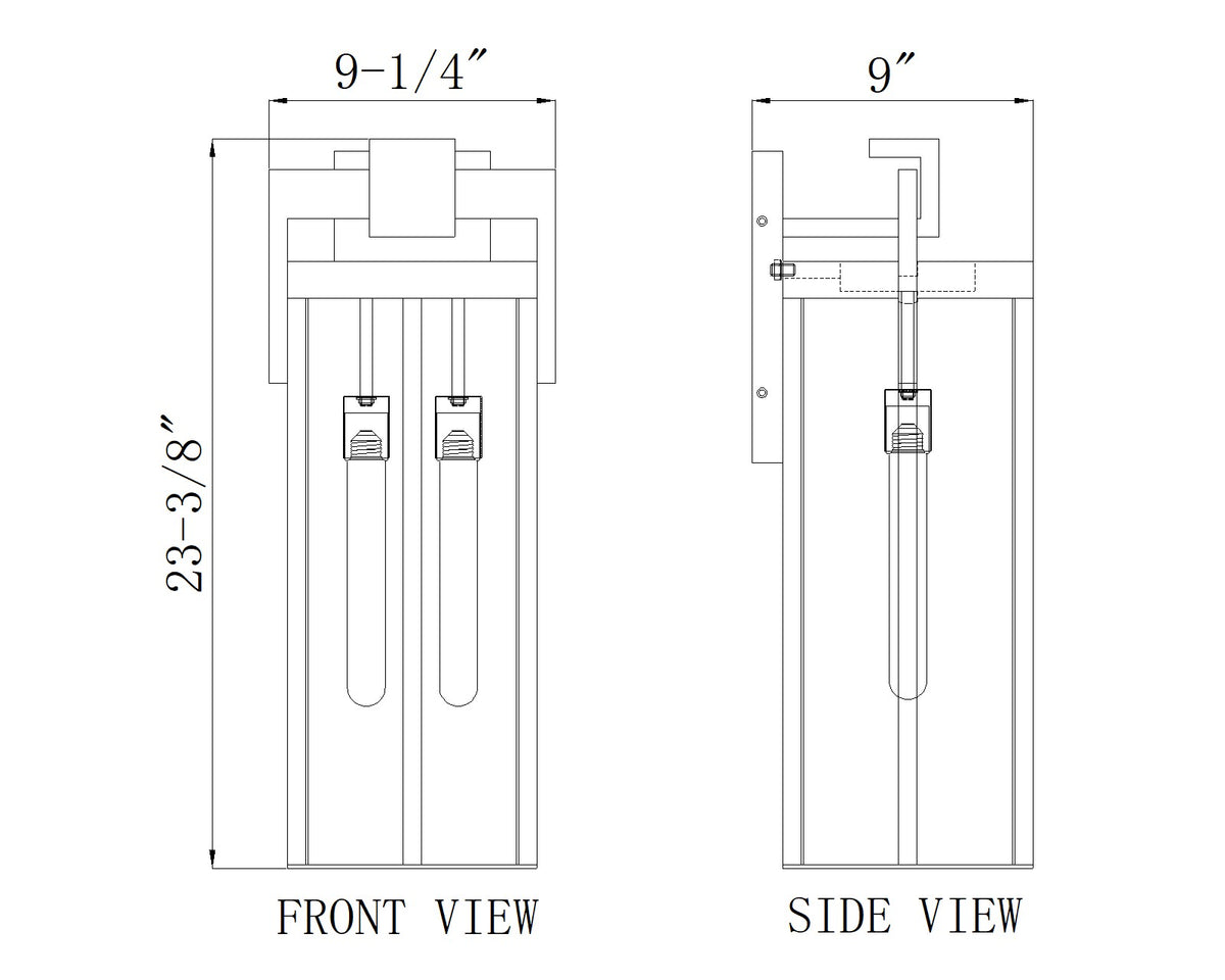 Fortis 2 Light Outdoor Wall Light