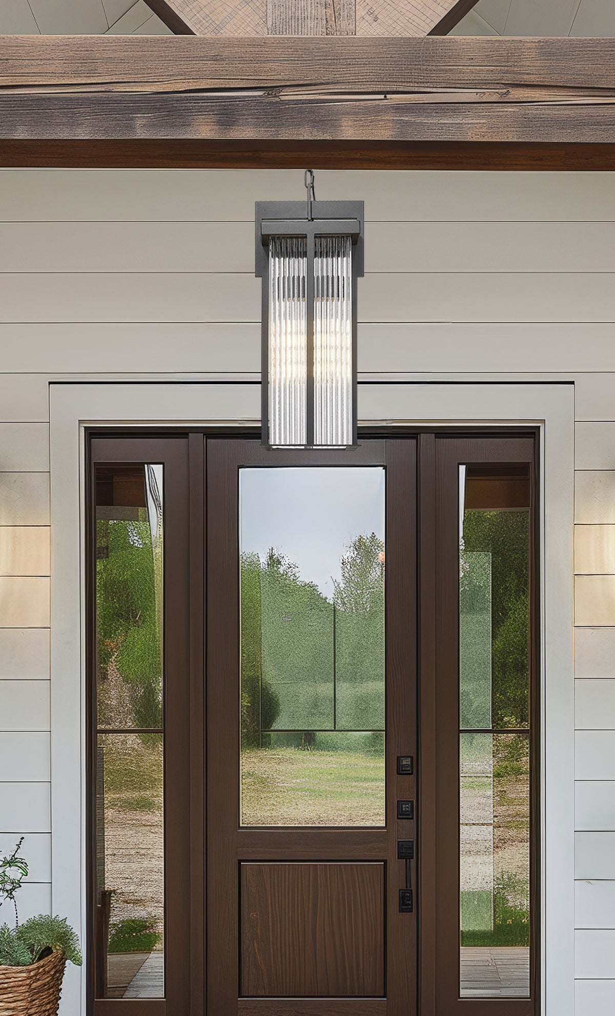 Fortis 2 Light Outdoor Chain Mount Ceiling Fixture