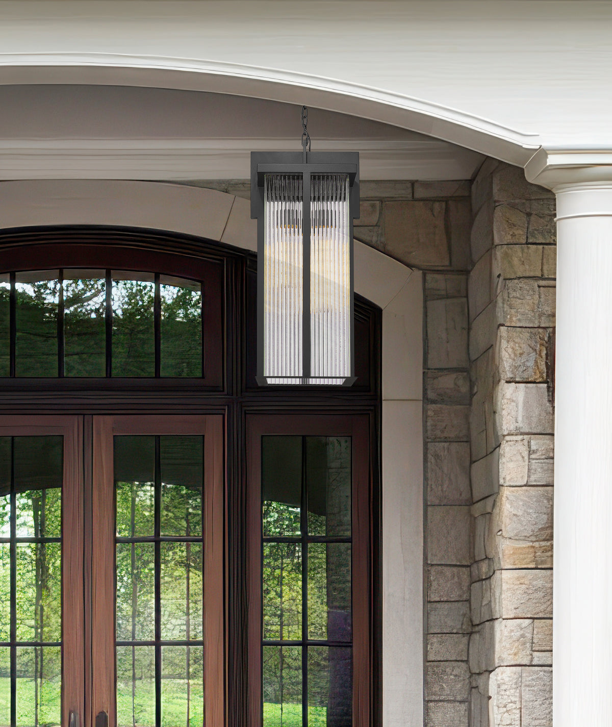 Fortis 3 Light Outdoor Chain Mount Ceiling Fixture