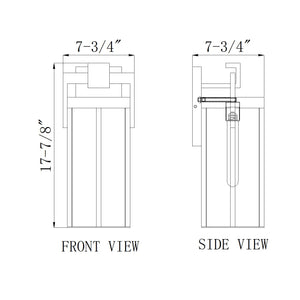 Fortis 1 Light Outdoor Wall Light