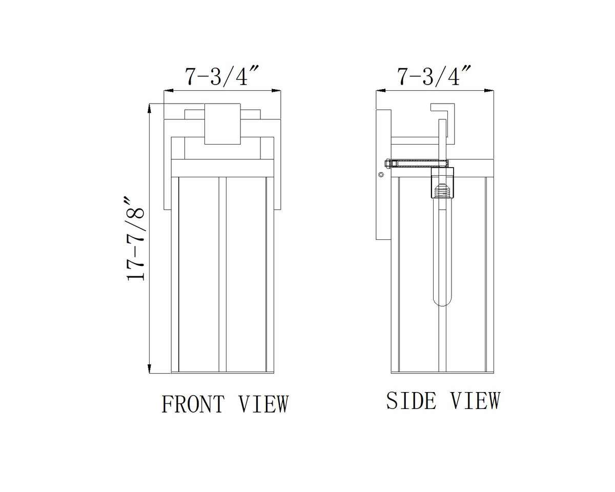 Fortis 1 Light Outdoor Wall Light