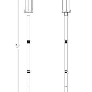 Fortis 2 Light Outdoor Post Mounted Fixture