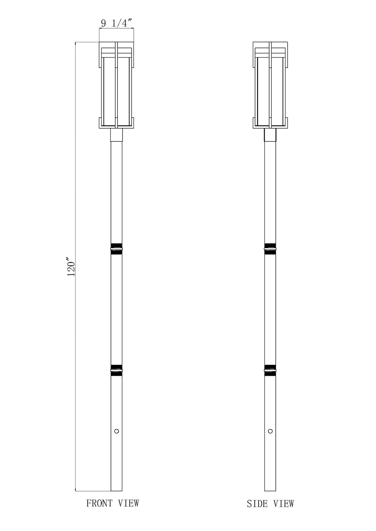 Fortis 2 Light Outdoor Post Mounted Fixture