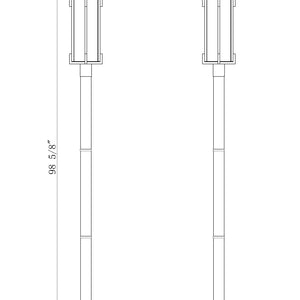Fortis 2 Light Outdoor Post Mounted Fixture