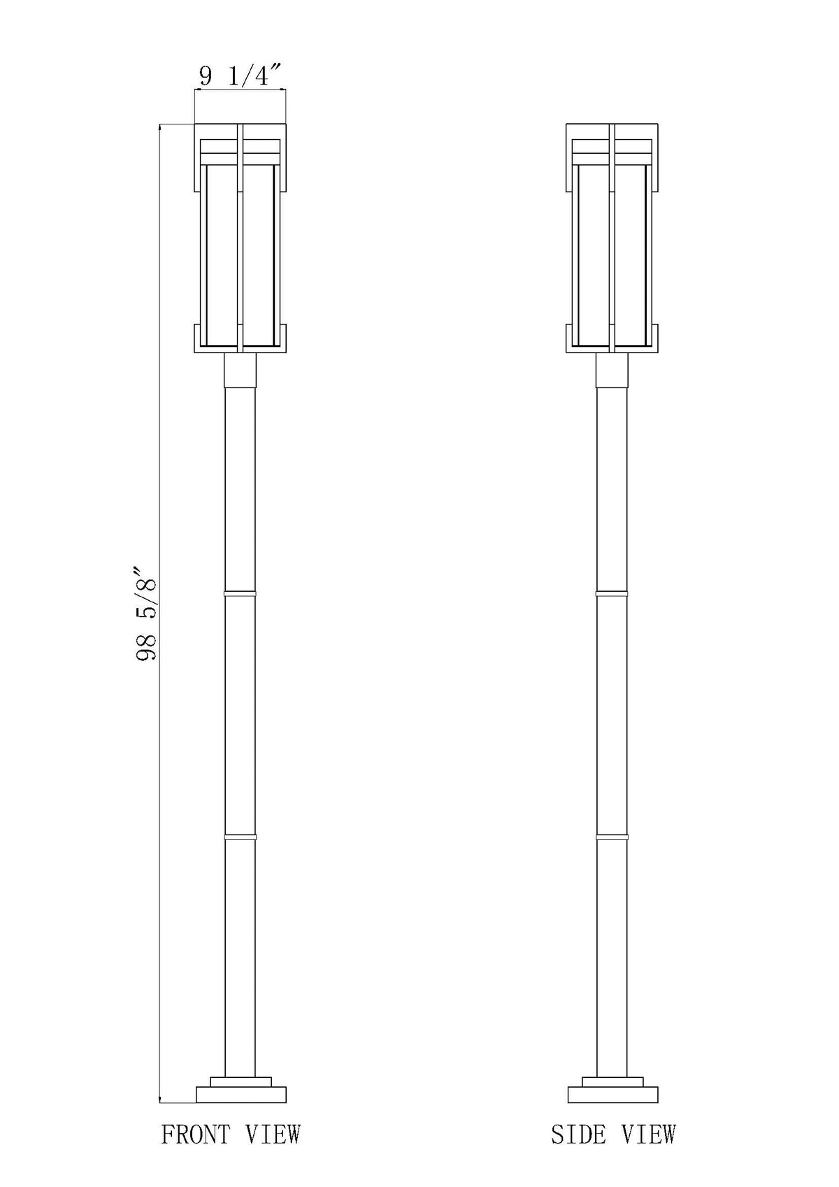 Fortis 2 Light Outdoor Post Mounted Fixture