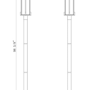 Fortis 2 Light Outdoor Post Mounted Fixture