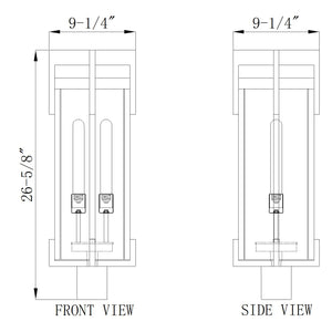 Fortis 2 Light Outdoor Post Mount Fixture