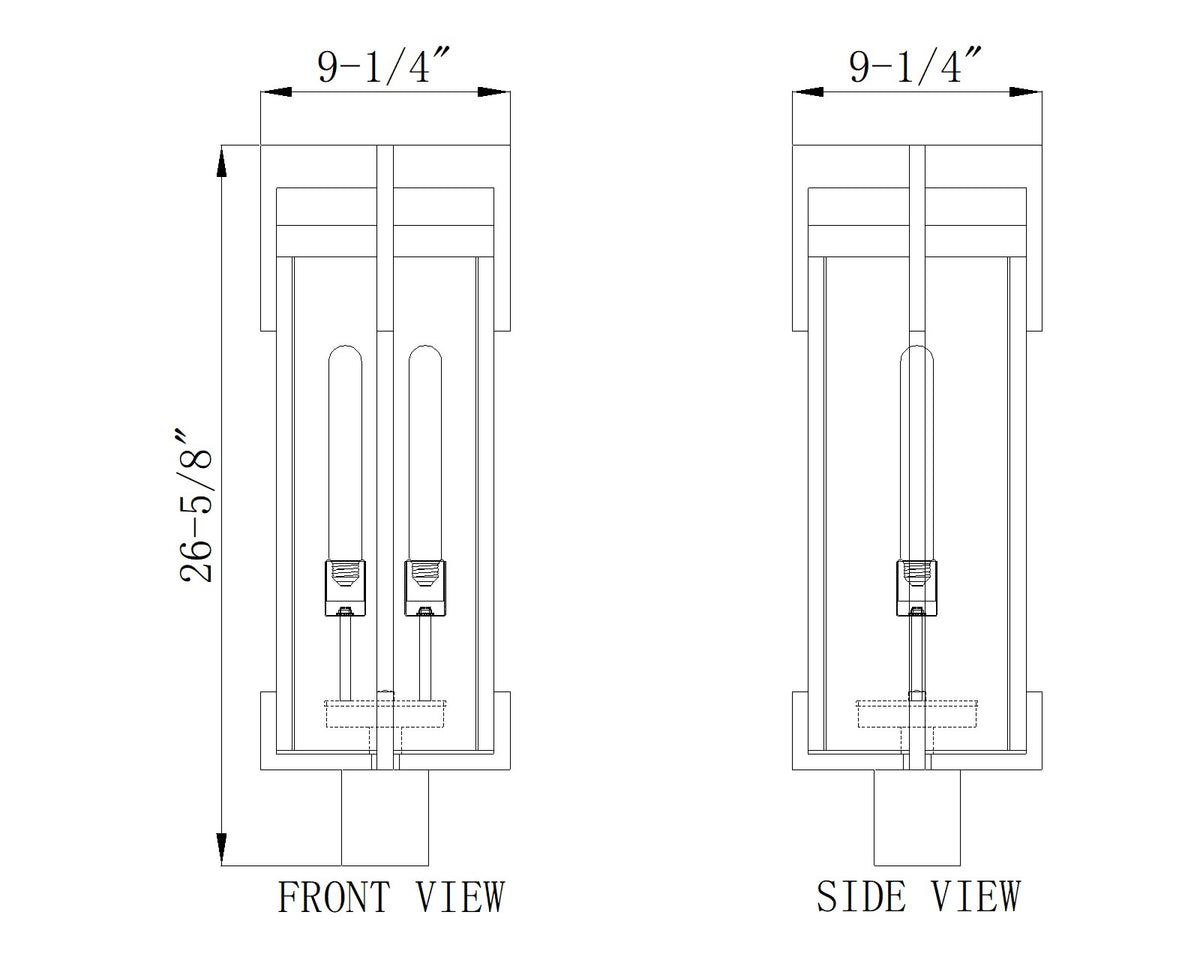 Fortis 2 Light Outdoor Post Mount Fixture