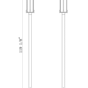 Fortis 2 Light Outdoor Post Mounted Fixture