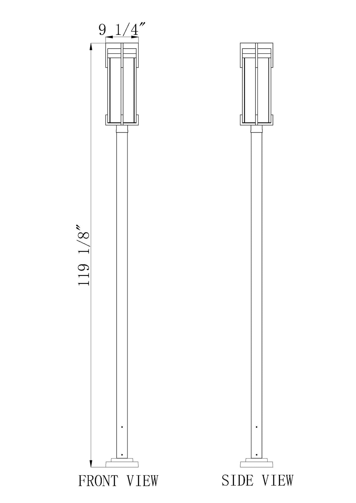 Fortis 2 Light Outdoor Post Mounted Fixture