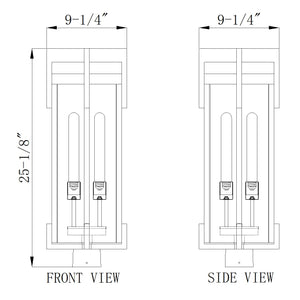 Fortis 2 Light Outdoor Post Mount Fixture