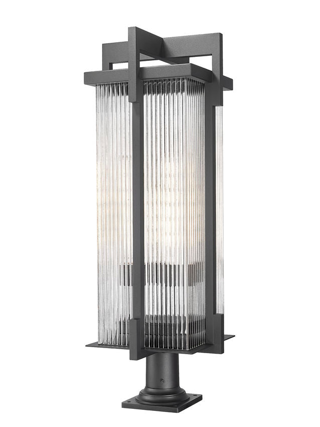 Fortis 3 Light Outdoor Pier Mounted Fixture