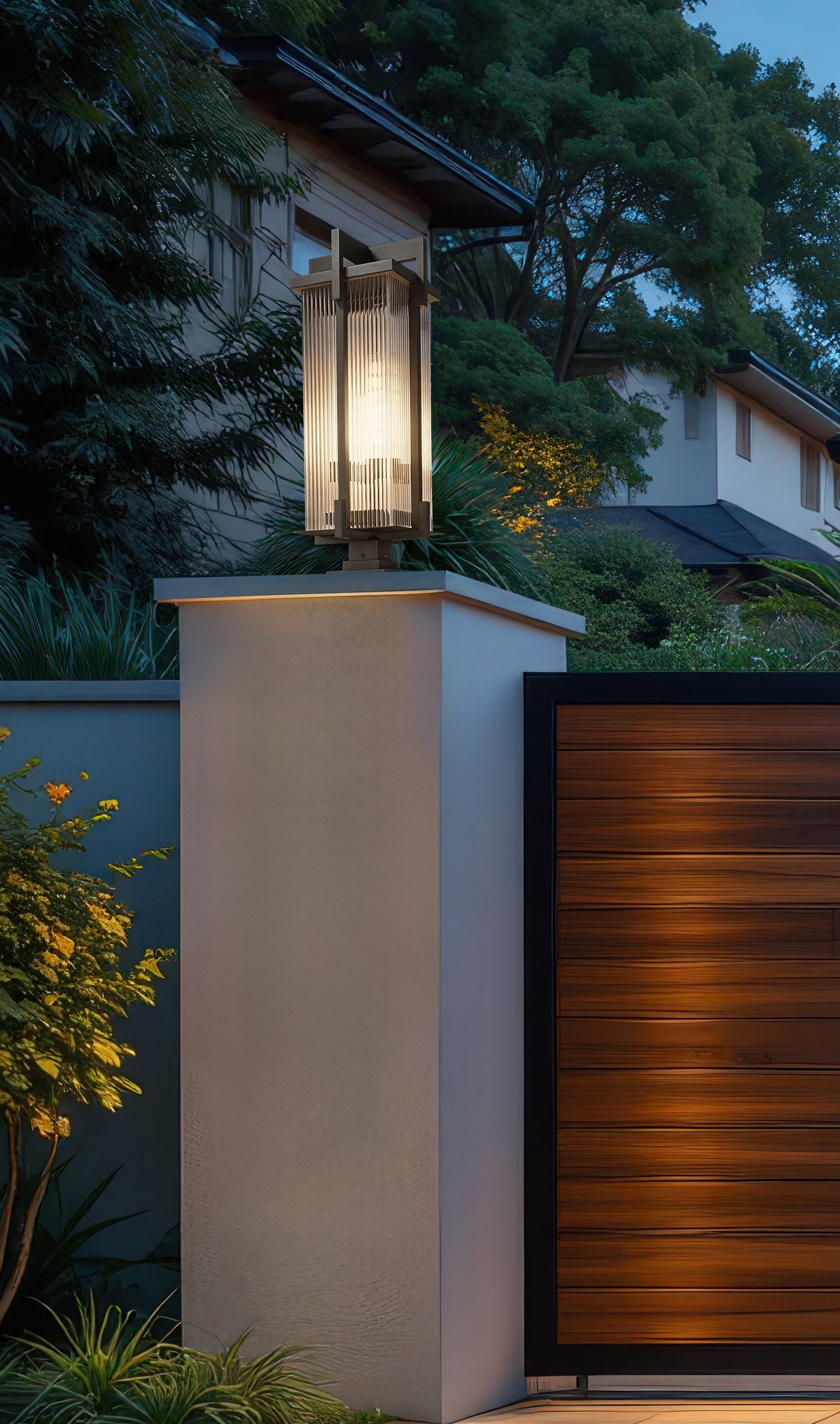 Fortis 3 Light Outdoor Pier Mounted Fixture