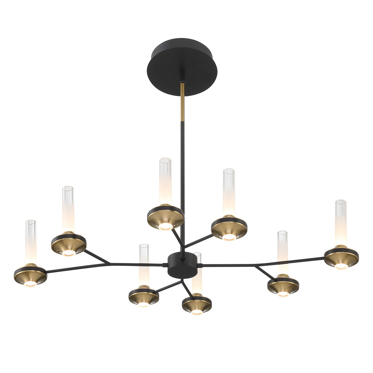 Torcia 8-Light 36" Integrated LED Linear Chandelier