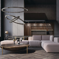Admiral 3-Tiers 3-Light 62" Integrated LED Grand Chandelier