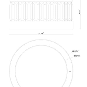 Empra 16" Integrated LED Flush Mount