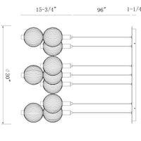 Palmas 7-Light 30" Integrated LED Multi Drop Chandelier