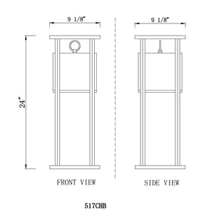 Luca 9.25-in Outdoor Hanging