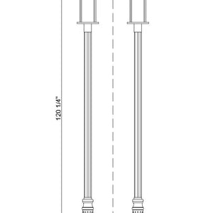 Luca 1 Light Outdoor Post Mounted Fixture
