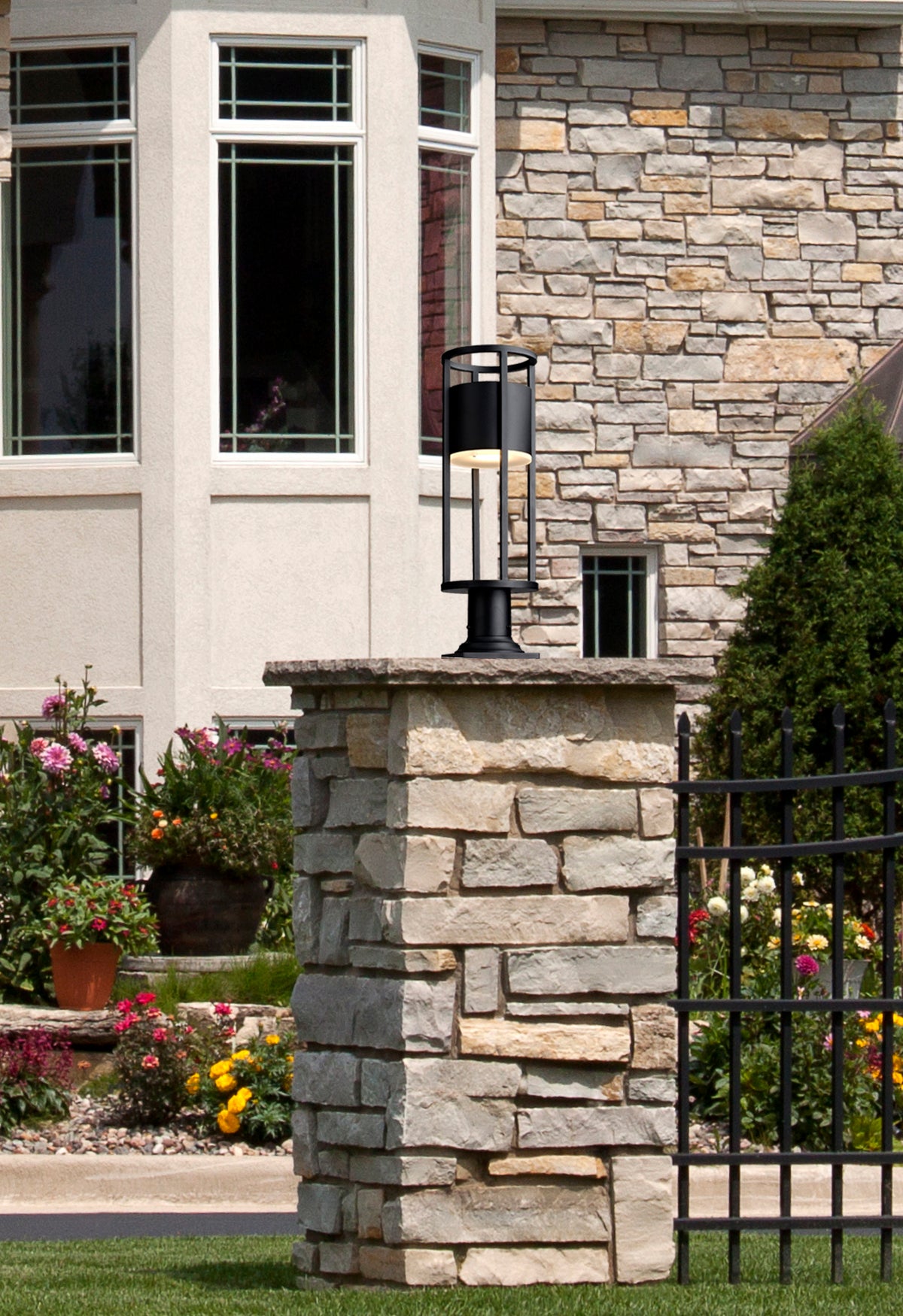 Luca 1 Light Outdoor Pier Mounted Fixture