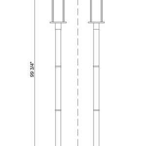 Luca 1 Light Outdoor Post Mounted Fixture