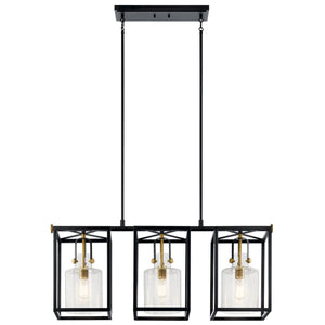 Kitner Linear Chandelier 3Lt