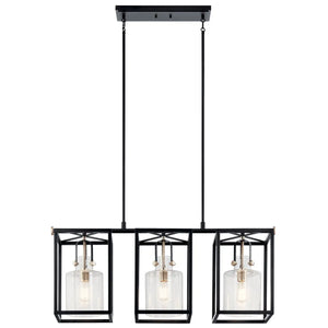 Kitner Linear Chandelier 3Lt