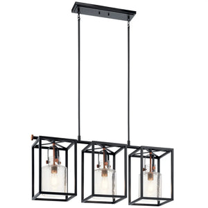 Kitner Linear Chandelier 3Lt