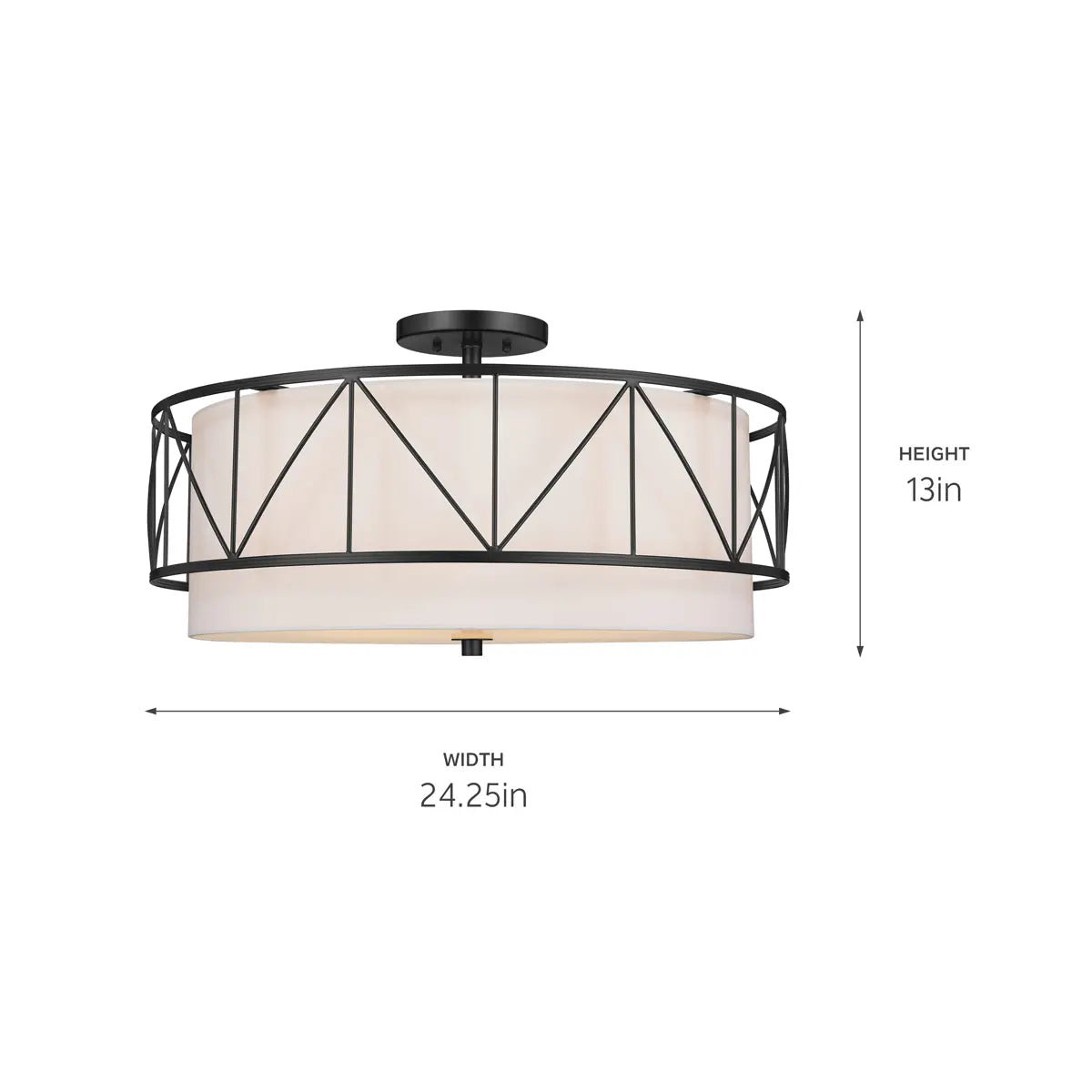 Birkleigh Semi Flush 4Lt
