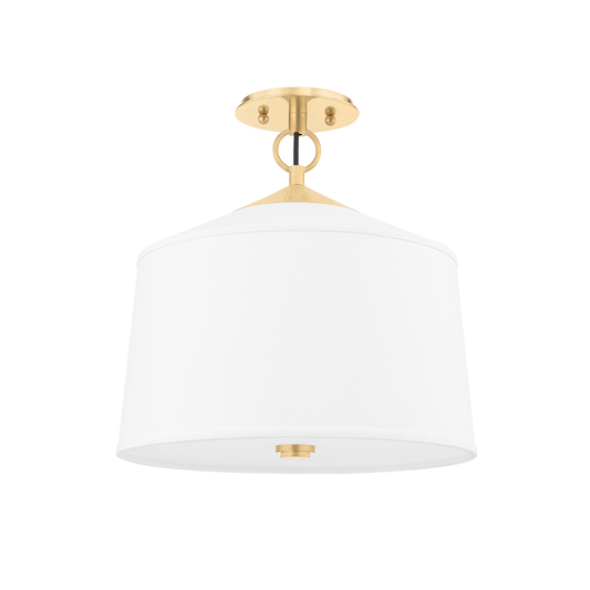 White Plains Semi Flush