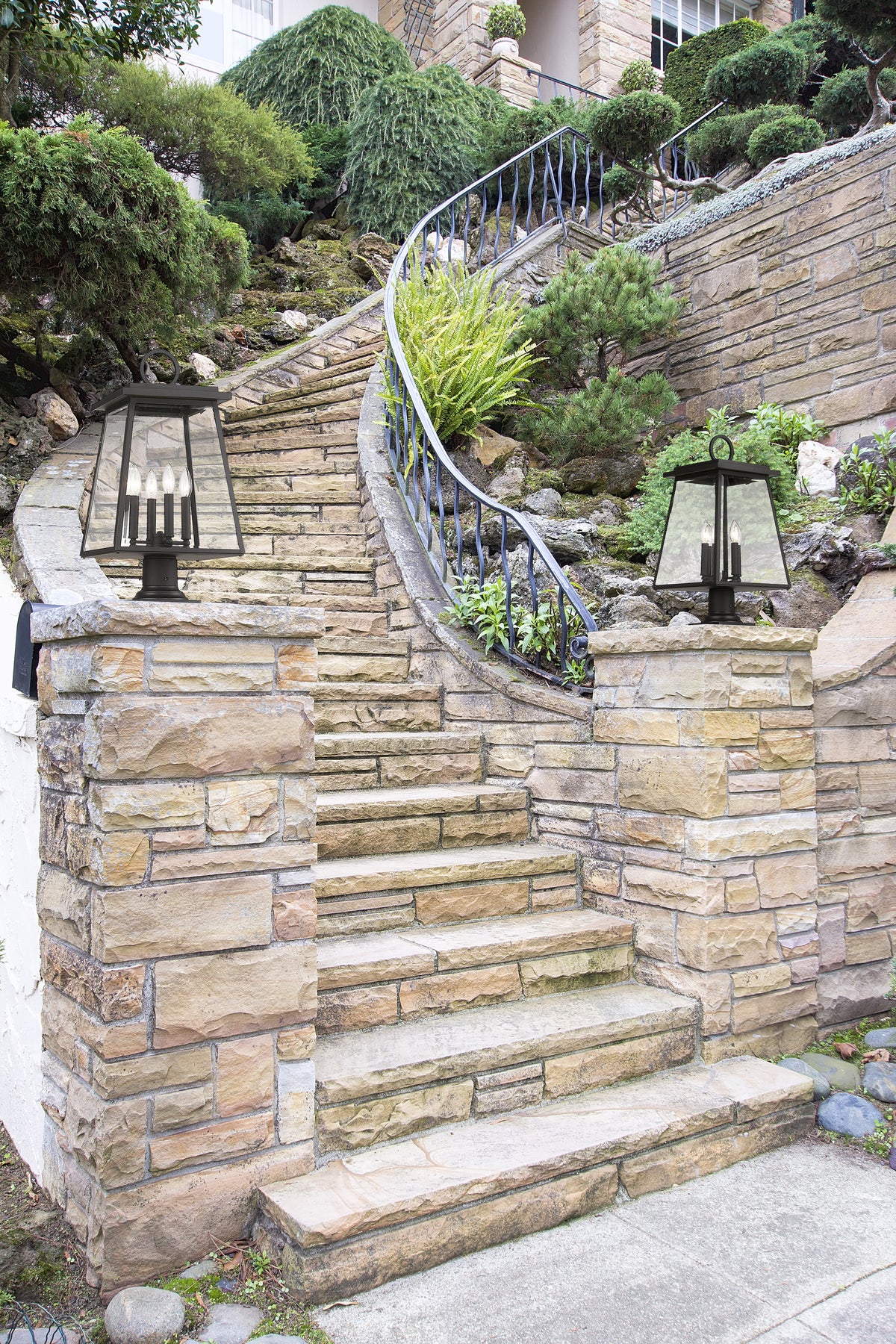 Broughton 4 Light Outdoor Pier Mounted Fixture