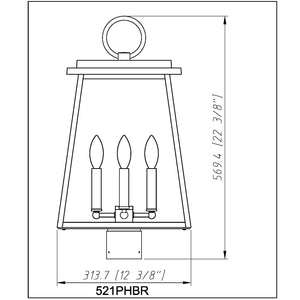 Broughton 4 Light Outdoor Post Mount Fixture